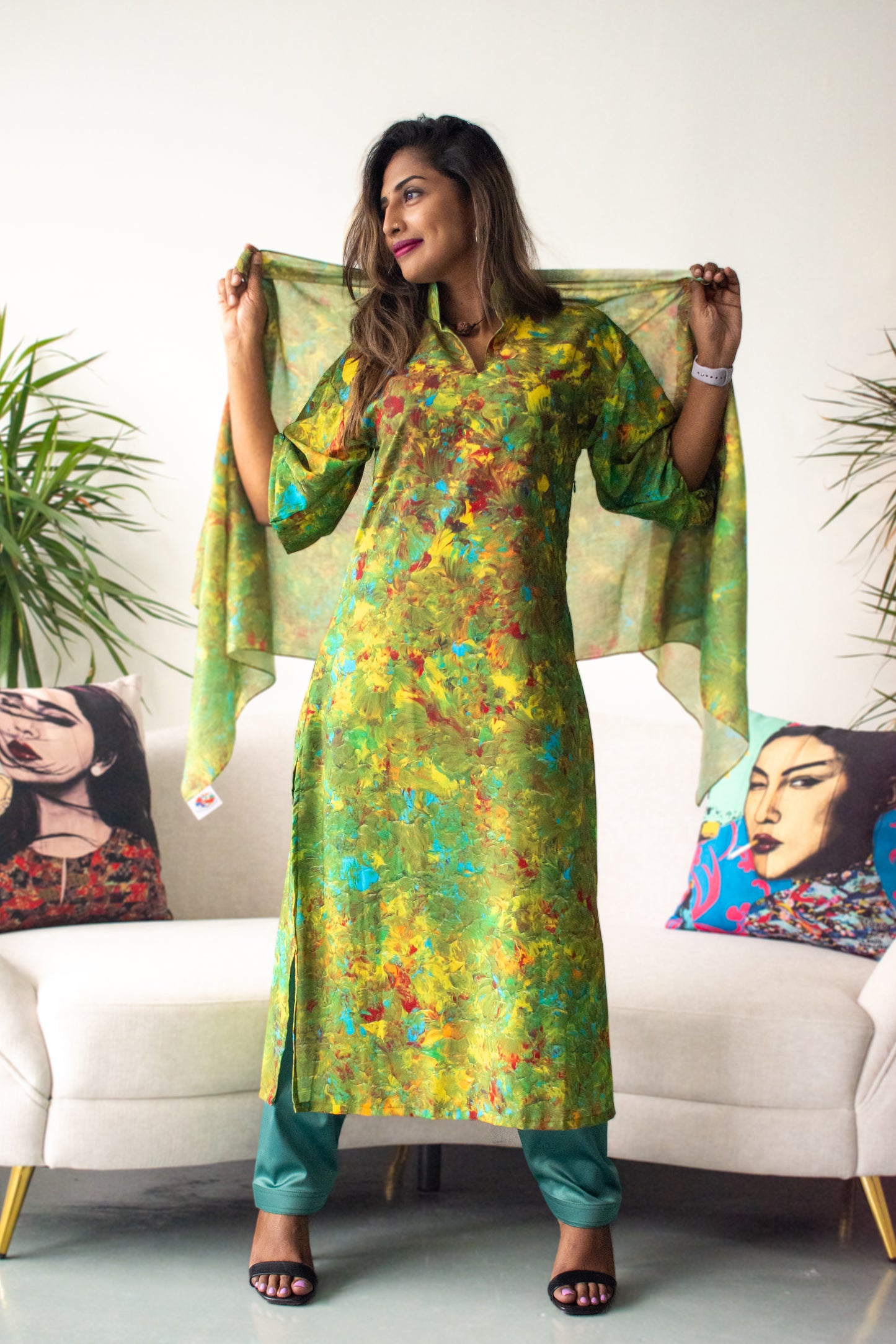 Luminous Whirl Agony Kameez
